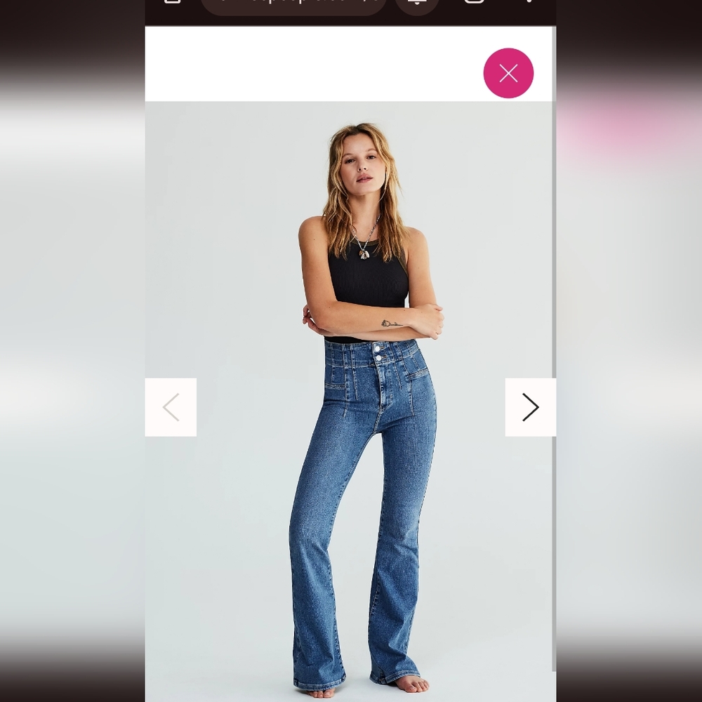 NWT Free People We The Free Jayde Flare Jeans Size 26